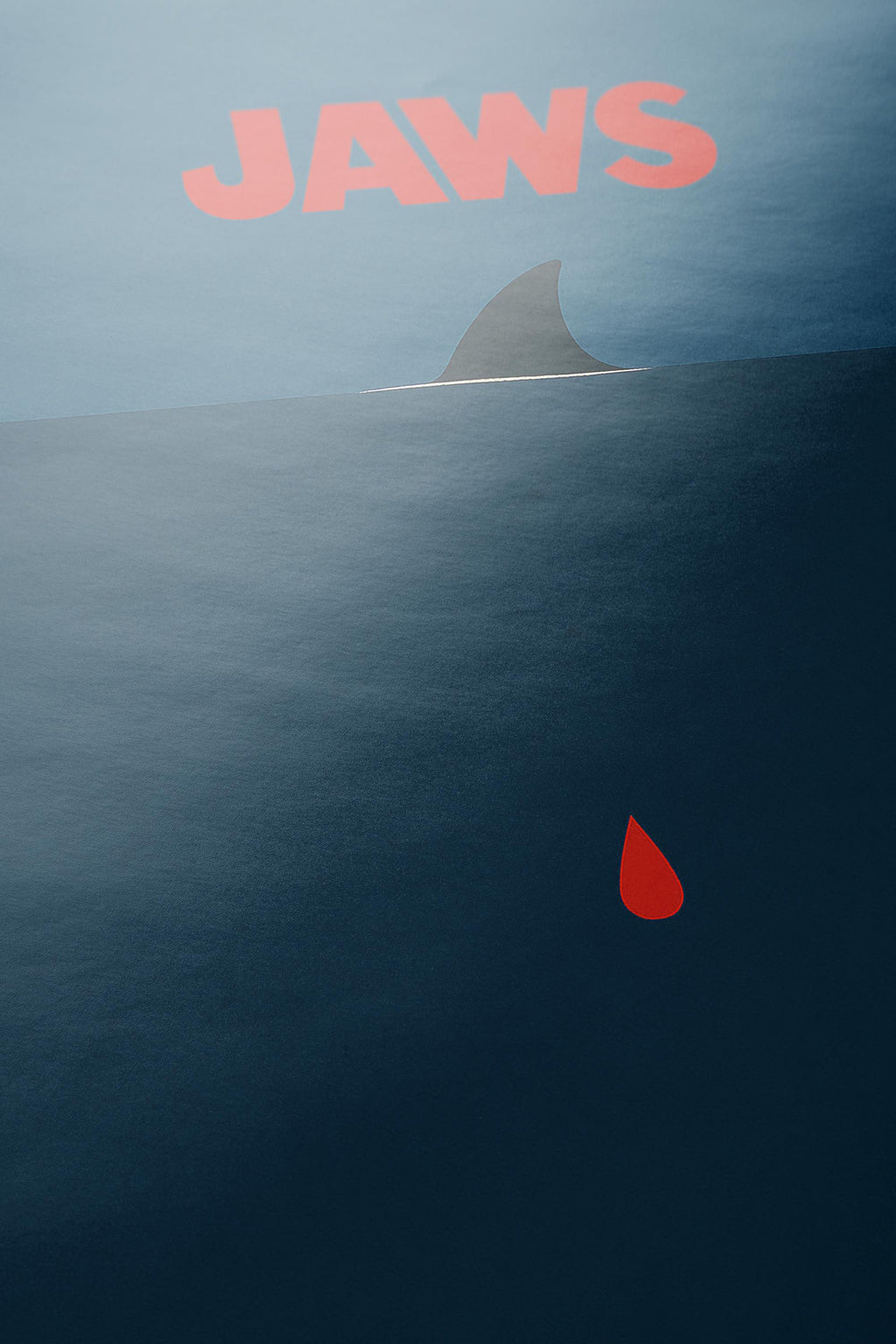 Jaws Minimalist Movie Poster - Simple Cult Film Print, Modern Spielberg Decor, Horror Design Gift Idea