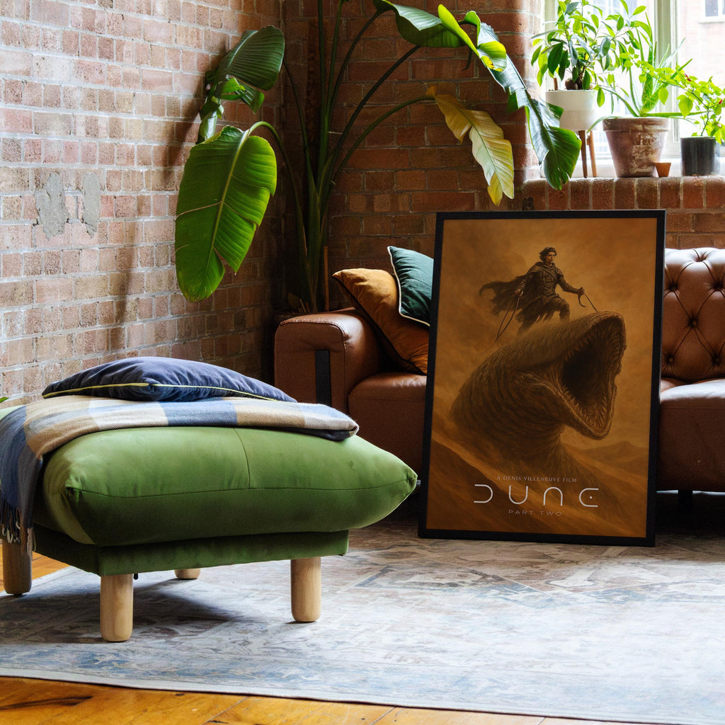Dune Part Two Movie Poster - Epic Sci Fi Film Print, Villeneuve Cinema Decor, Arrakis Fan Gift Idea