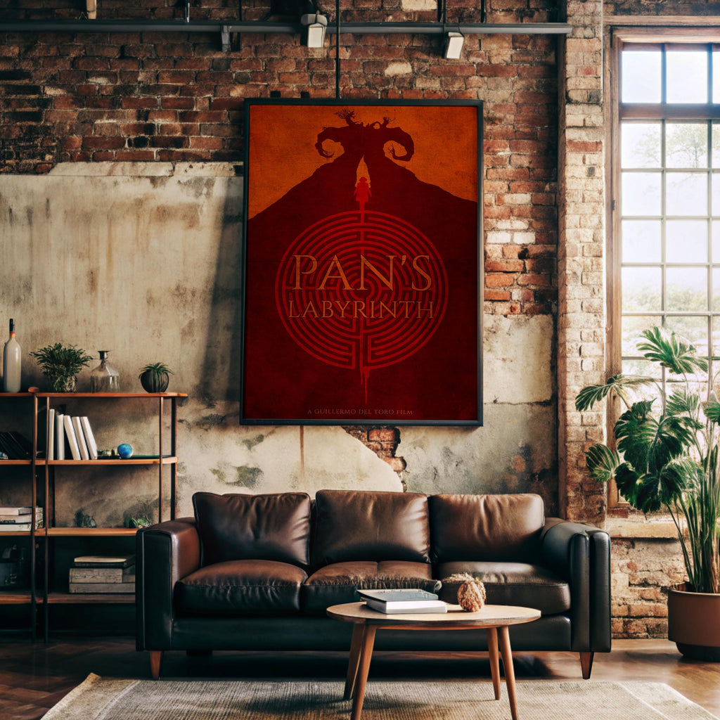 Pan's Labyrinth Movie Poster - Dark Fantasy Art Print, Guillermo Del Toro Film Decor, Spanish Cinema Gift Idea