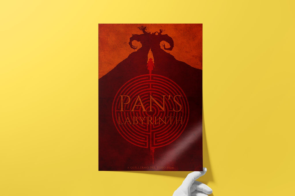 Pan's Labyrinth Movie Poster - Dark Fantasy Art Print, Guillermo Del Toro Film Decor, Spanish Cinema Gift Idea