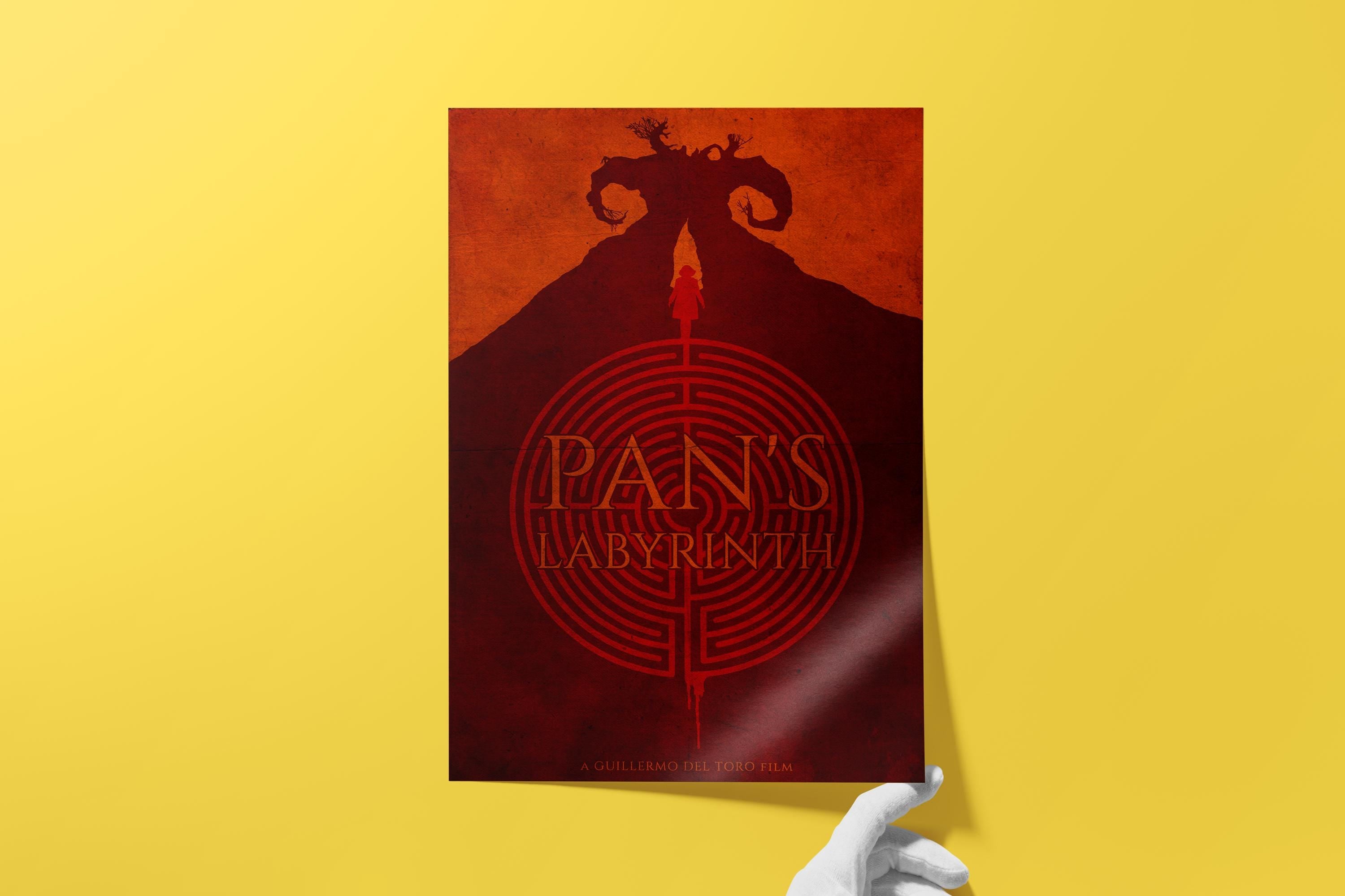 Pan's Labyrinth Movie Poster - Dark Fantasy Art Print, Guillermo Del Toro Film Decor, Spanish Cinema Gift Idea