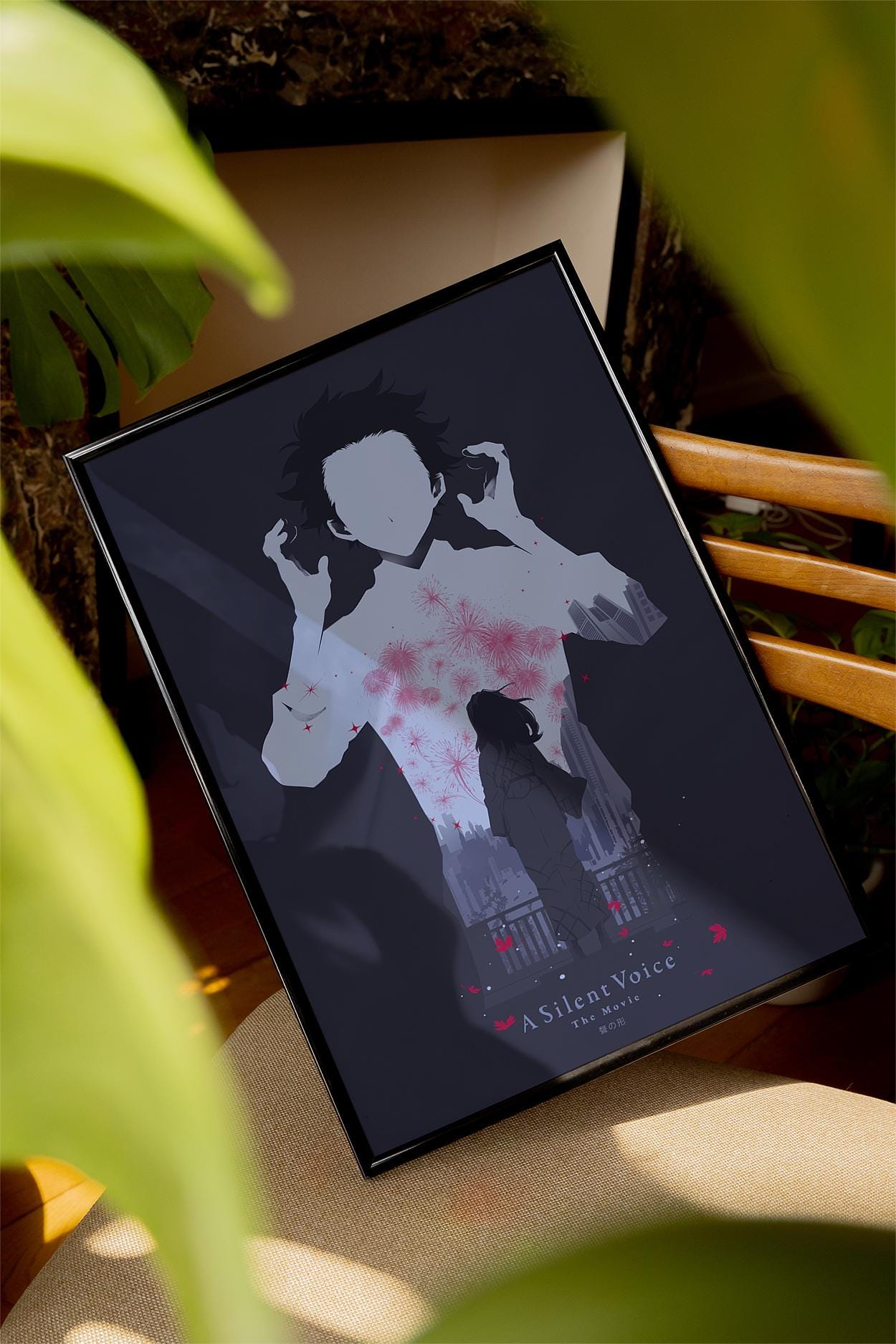 A Silent Voice Anime Movie Poster - Shoya Shoko Art Print, Emotional Drama Decor, Japanese Animation Fan Gift