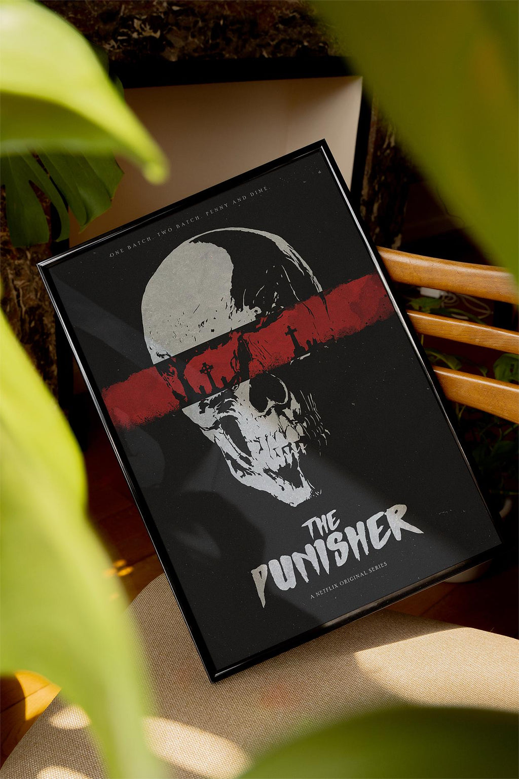 Marvel's The Punisher TV Show Poster - Frank Castle Vigilante Print, Dark Comic Wall Art, Marvel Fan Gift Idea