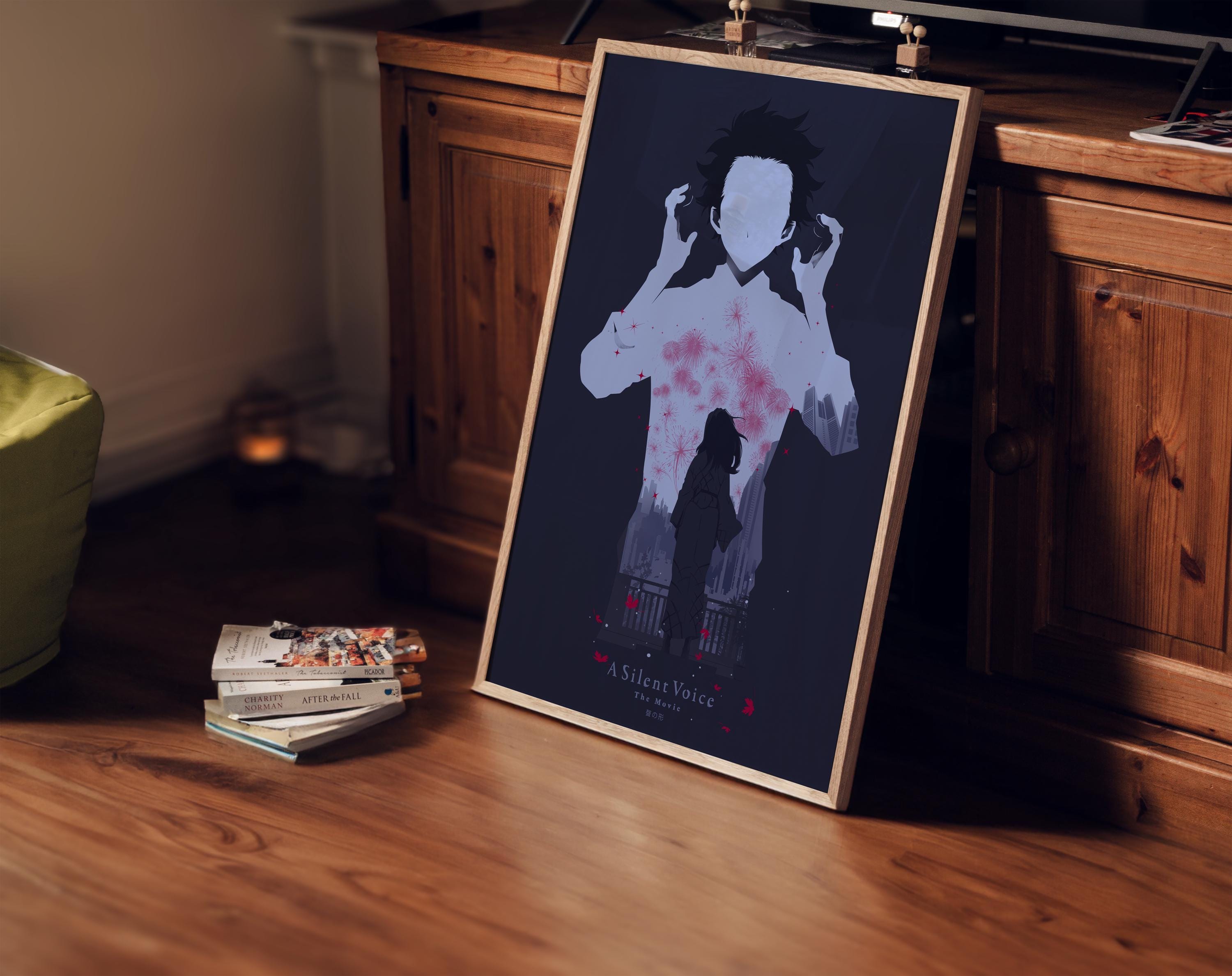 A Silent Voice Anime Movie Poster - Shoya Shoko Art Print, Emotional Drama Decor, Japanese Animation Fan Gift