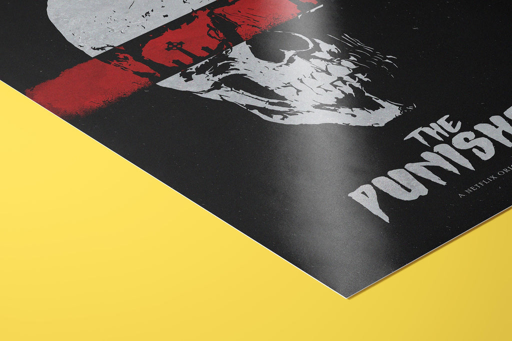 Marvel's The Punisher TV Show Poster - Frank Castle Vigilante Print, Dark Comic Wall Art, Marvel Fan Gift Idea