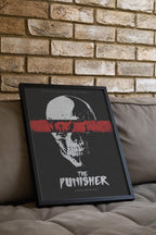 Marvel's The Punisher TV Show Poster - Frank Castle Vigilante Print, Dark Comic Wall Art, Marvel Fan Gift Idea