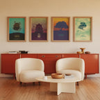 Studio Ghibli Movie Poster Set of 4 - Totoro Spirited Away Castle Howl Art Print, Japanese Animation Decor, Anime Fan Gift