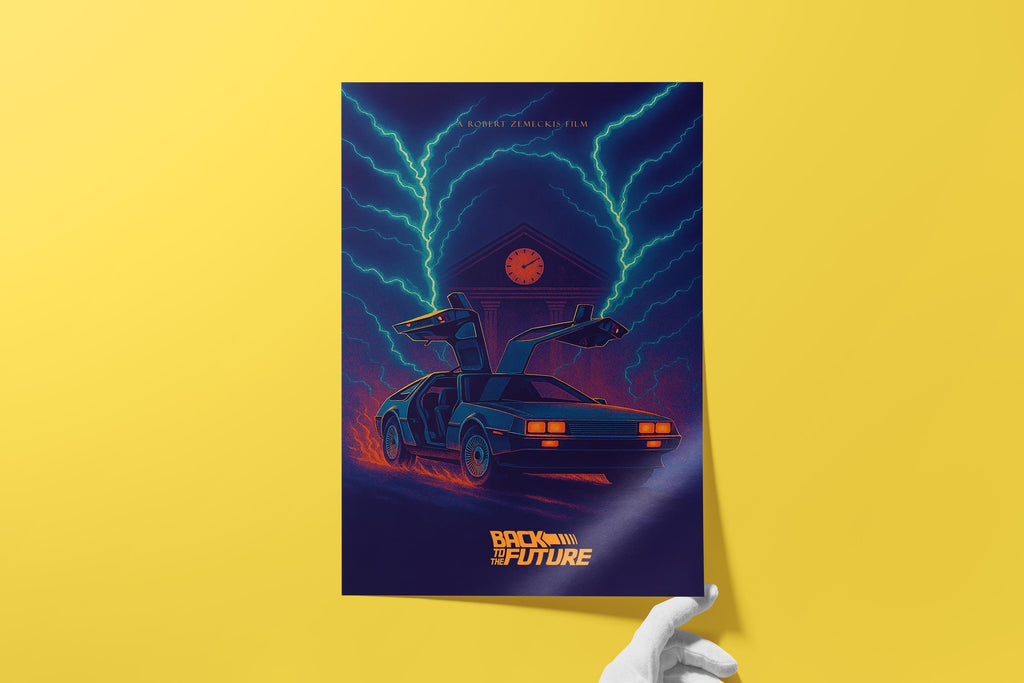 Back to the Future Cult Movie Poster - 80s Sci-Fi Print, Zemeckis Cinema Decor, Classic Film Fan Gift