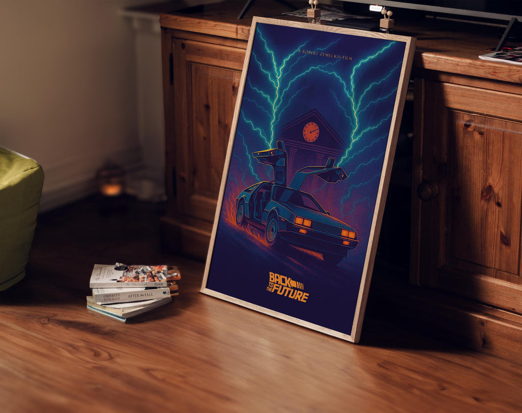 Back to the Future Cult Movie Poster - 80s Sci-Fi Print, Zemeckis Cinema Decor, Classic Film Fan Gift