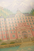 The Grand Budapest Hotel Poster - Wes Anderson Art Print, Comedy Movie Decor, Film Design Fan Gift Idea