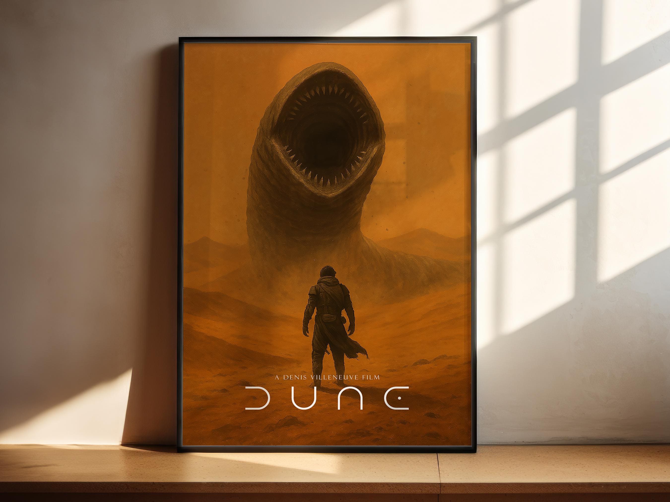 Dune Sci-Fi Movie Poster - Arrakis Epic Villeneuve Print, Sci-Fi Cinema Decor, Paul Atreides Fan Gift Idea