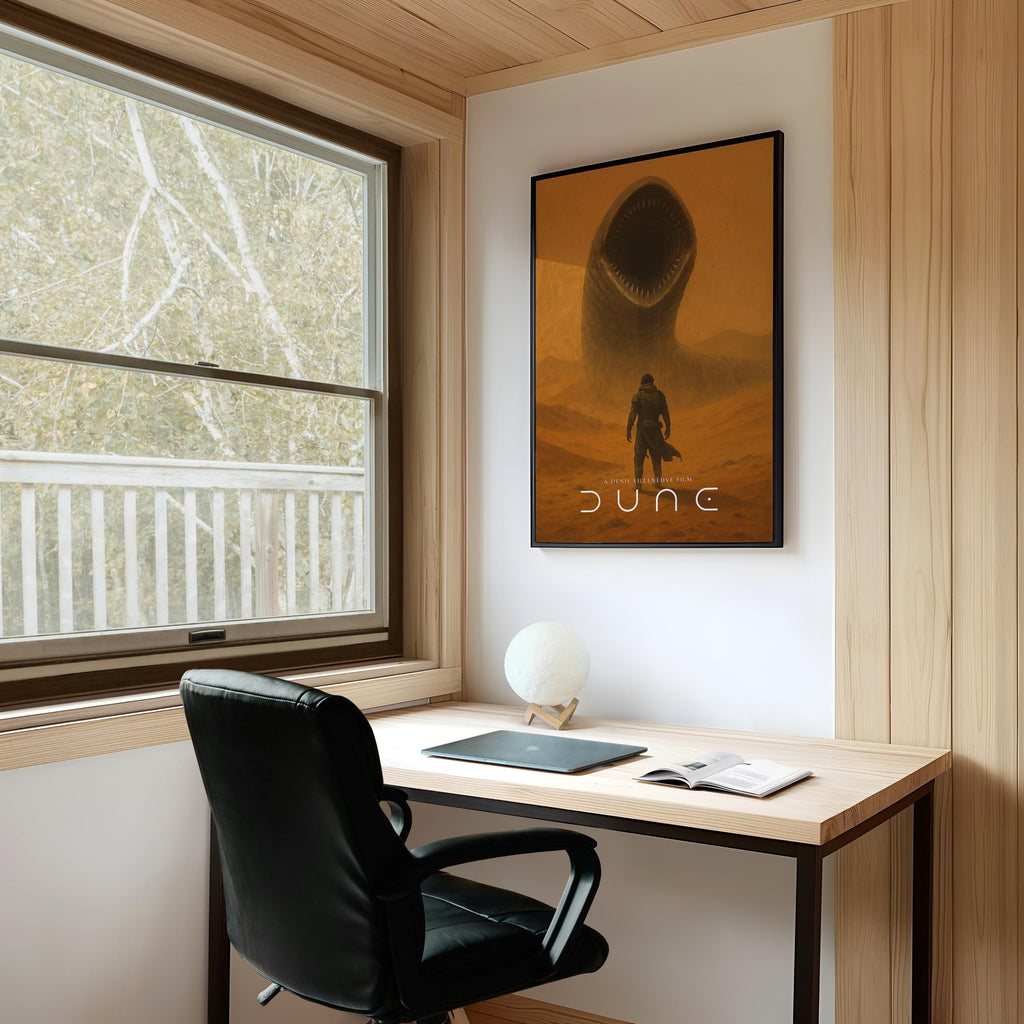 Dune Sci-Fi Movie Poster - Arrakis Epic Villeneuve Print, Sci-Fi Cinema Decor, Paul Atreides Fan Gift Idea