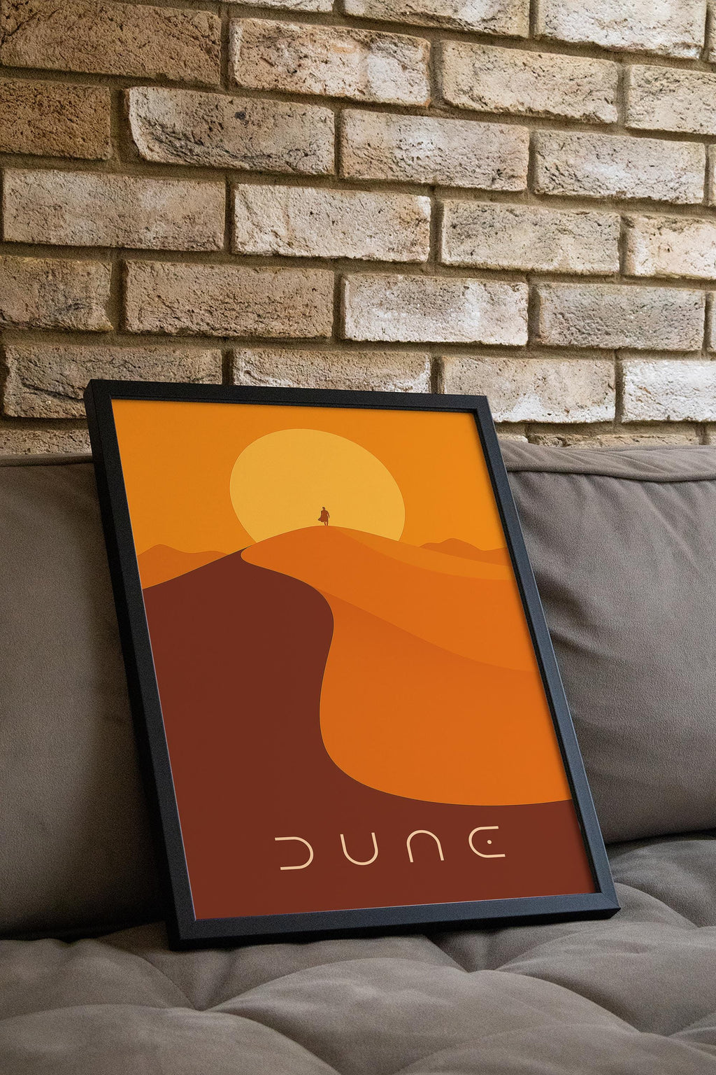 Dune Minimalist Movie Poster - Sci Fi Design Print, Simple Arrakis Decor, Modern Style Fan Gift