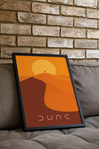 Dune Minimalist Movie Poster - Sci Fi Design Print, Simple Arrakis Decor, Modern Style Fan Gift