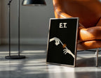 E.T. Minimalist Movie Poster - Spielberg Design Print, Simple Sci-Fi Decor, 80s Style Gift Idea