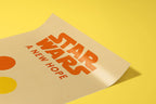 Star Wars Minimalist Poster - A New Hope Print, Sci-Fi Design Decor, Saga Fan Gift Idea