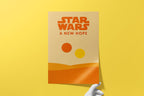 Star Wars Minimalist Poster - A New Hope Print, Sci-Fi Design Decor, Saga Fan Gift Idea