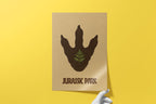 Jurassic Park Minimalist Poster - Dinosaur Design Print, Simple Spielberg Decor, Modern Style Gift Idea
