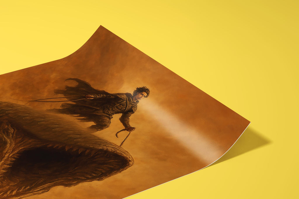 Dune Part Two Movie Poster - Epic Sci Fi Film Print, Villeneuve Cinema Decor, Arrakis Fan Gift Idea