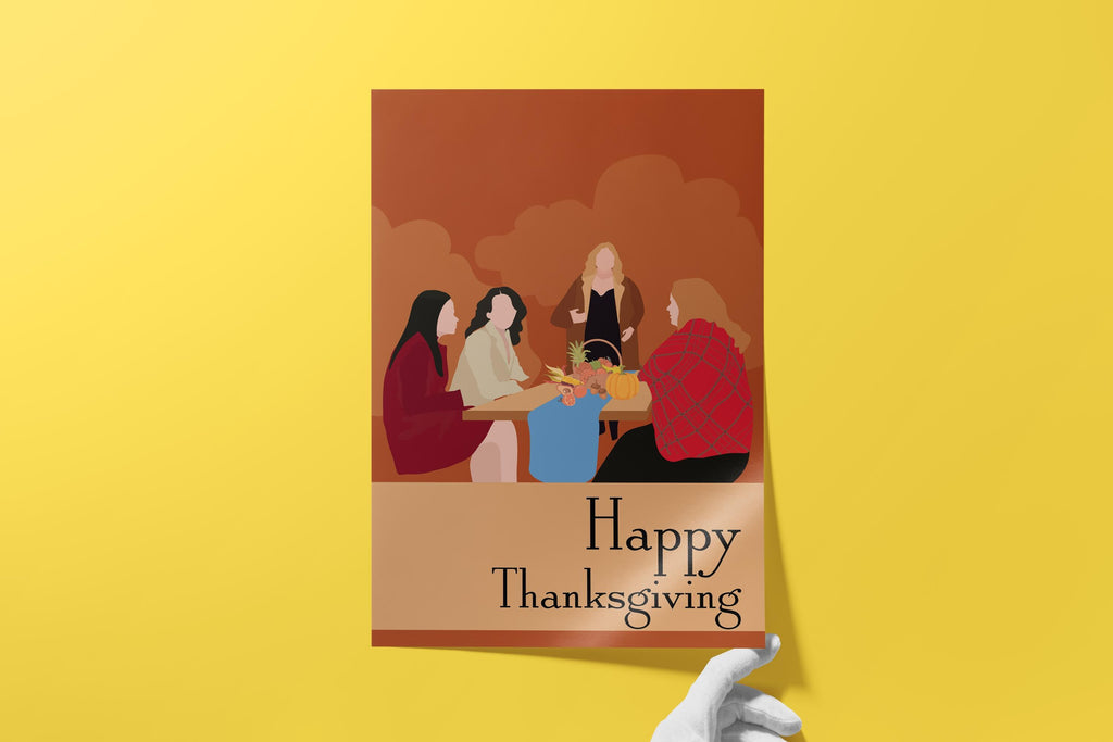 Gilmore Girls Thanksgiving Poster - Lorelai and Rory Print, Stars Hollow Autumn Decor, Fan Gift Idea