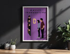 Friends Thanksgiving TV Show Poster - Cult Sitcom Art Print, Purple Door Decor, 90s Comedy Fan Gift