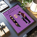 Friends Thanksgiving TV Show Poster - Cult Sitcom Art Print, Purple Door Decor, 90s Comedy Fan Gift