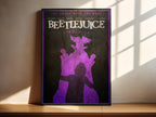 Beetlejuice Movie Poster - Tim Burton Art Print, 80s Horror Comedy Decor, Goth Gift Idea