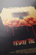 Friday the 13th Horror Movie Poster - Jason Voorhees Slasher Print, 80s Cinema Decor, Cult Fan Gift