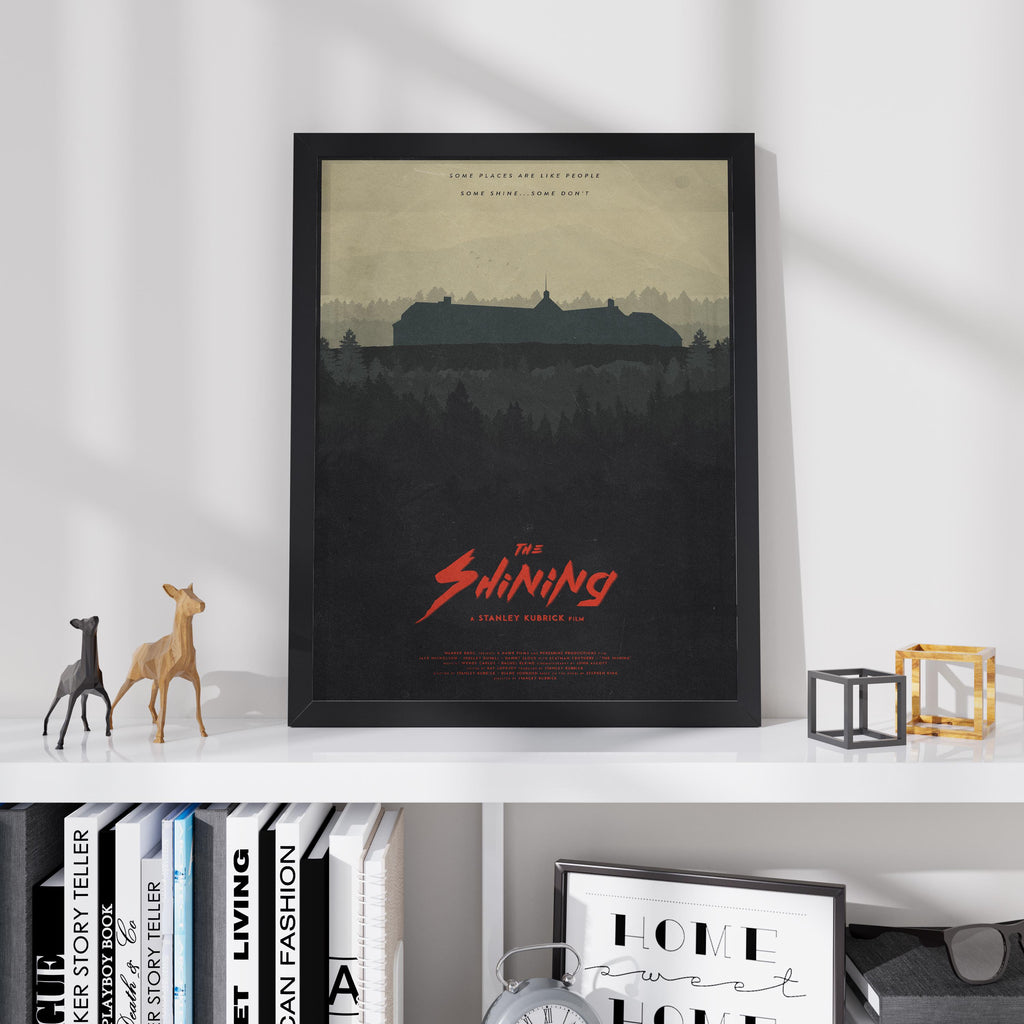 The Shining Horror Movie Poster - Stanley Kubrick Masterpiece Print, Overlook Hotel Decor, Cult Cinema Gift