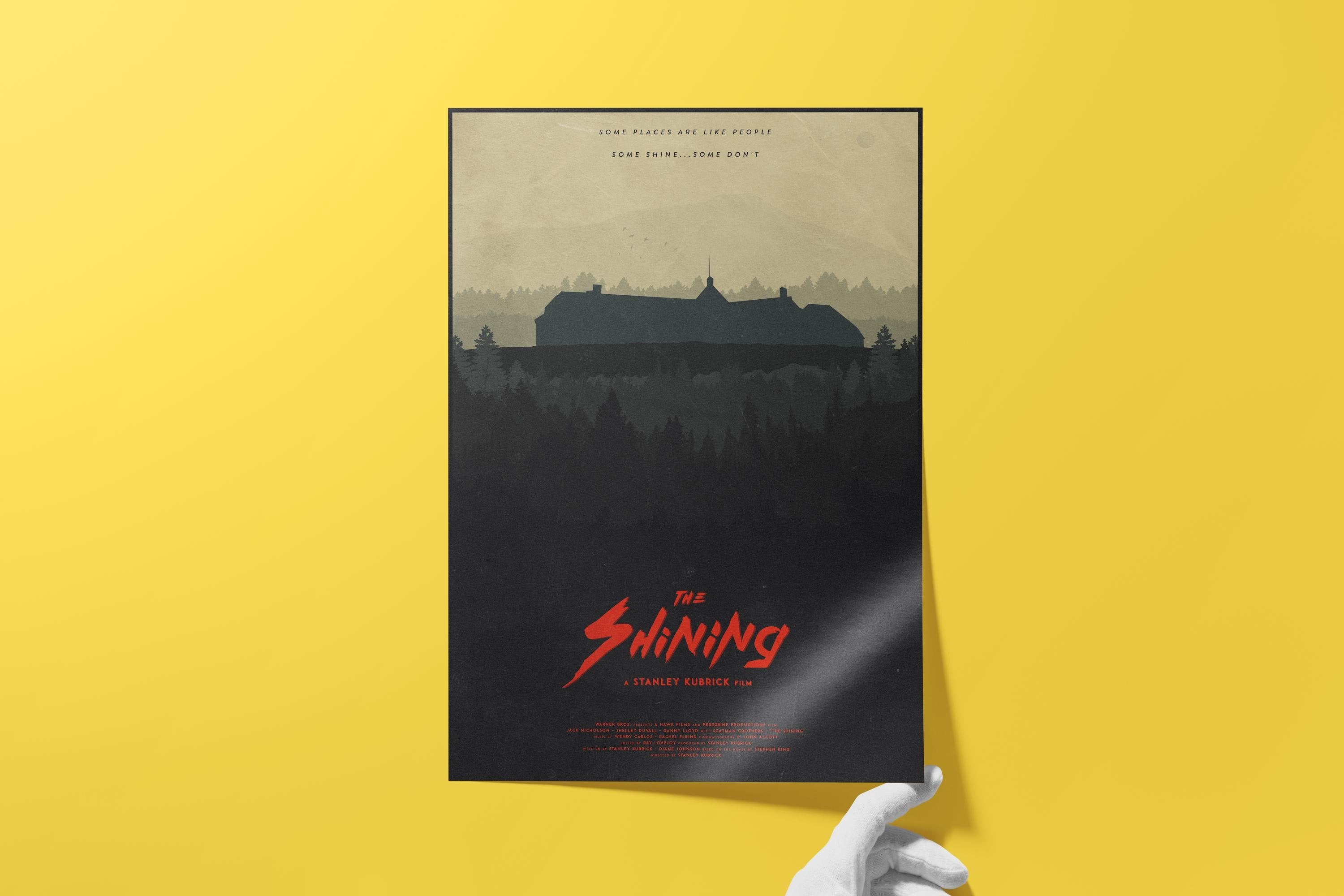 The Shining Horror Movie Poster - Stanley Kubrick Masterpiece Print, Overlook Hotel Decor, Cult Cinema Gift