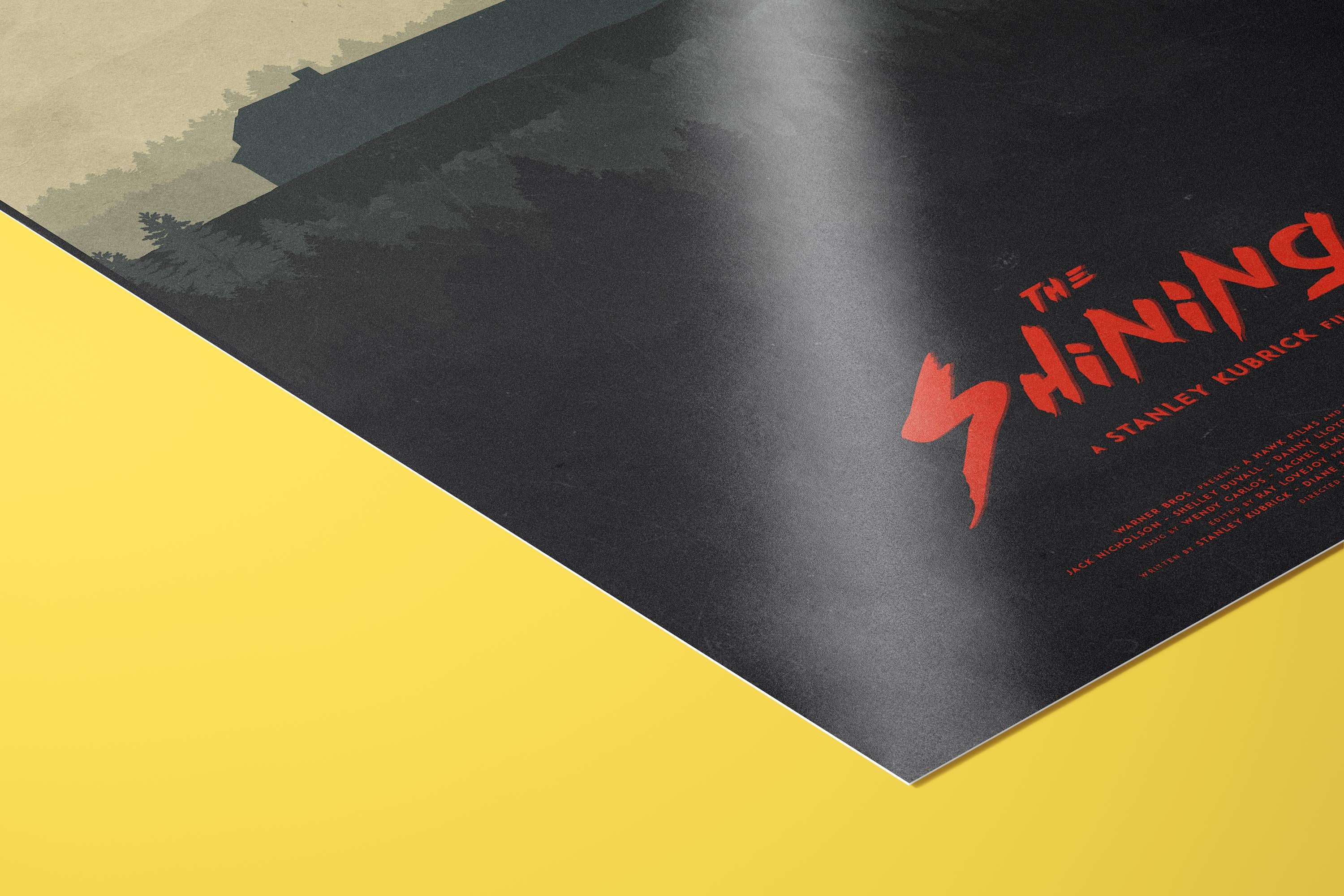 The Shining Horror Movie Poster - Stanley Kubrick Masterpiece Print, Overlook Hotel Decor, Cult Cinema Gift