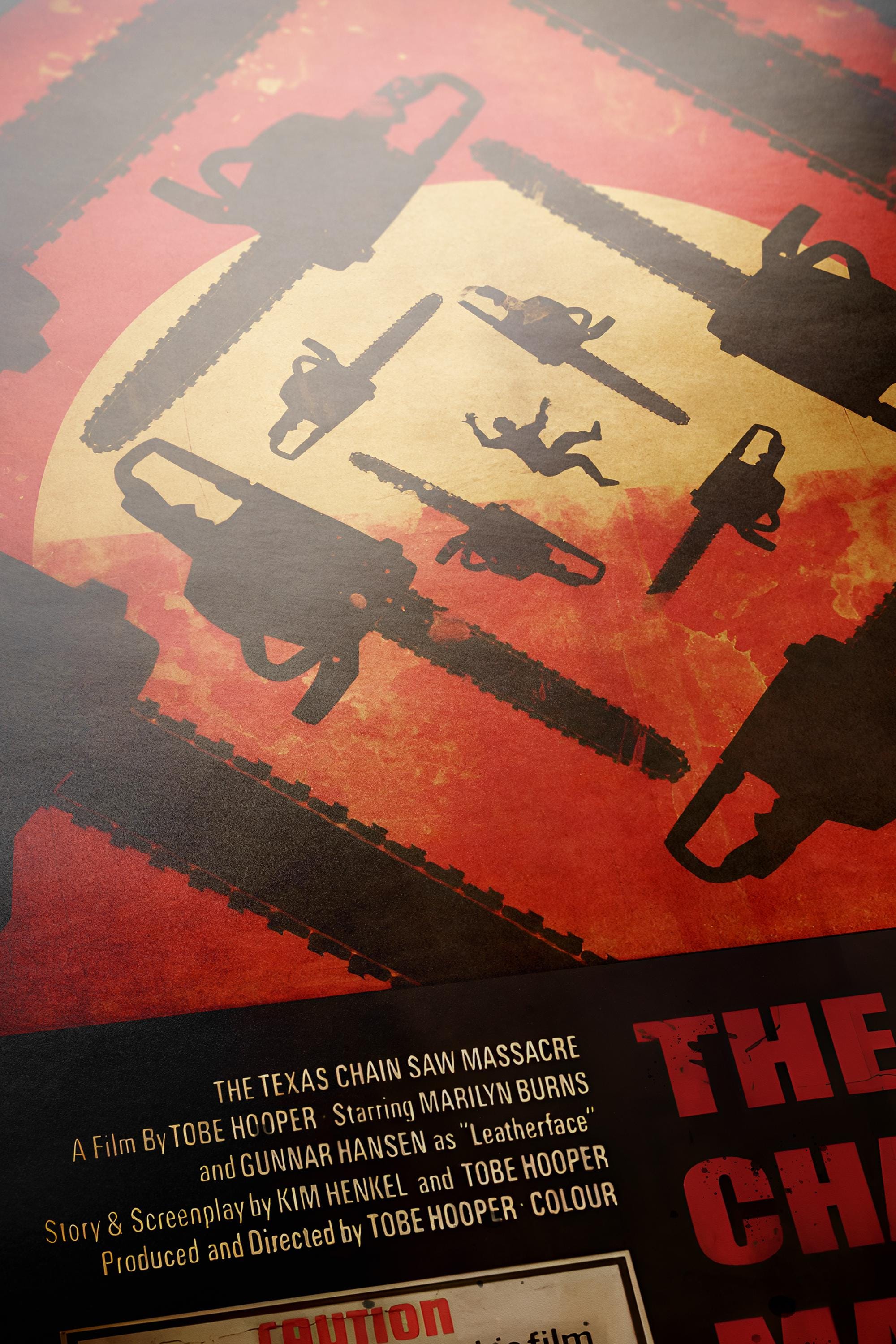 The Texas Chainsaw Massacre Movie Poster - Cult Horror Film Print, Slasher Cinema Decor, Leatherface Fan Gift
