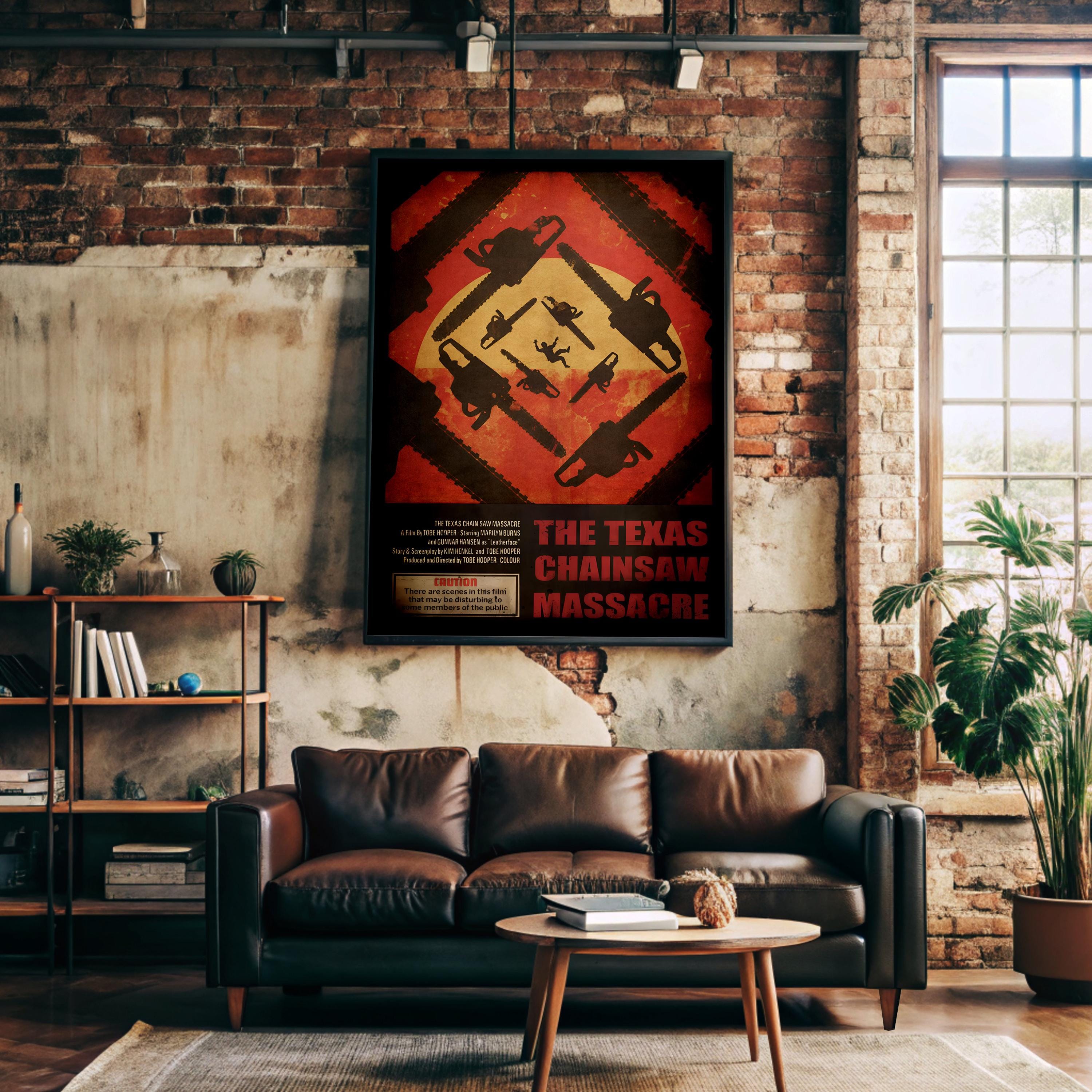 The Texas Chainsaw Massacre Movie Poster - Cult Horror Film Print, Slasher Cinema Decor, Leatherface Fan Gift