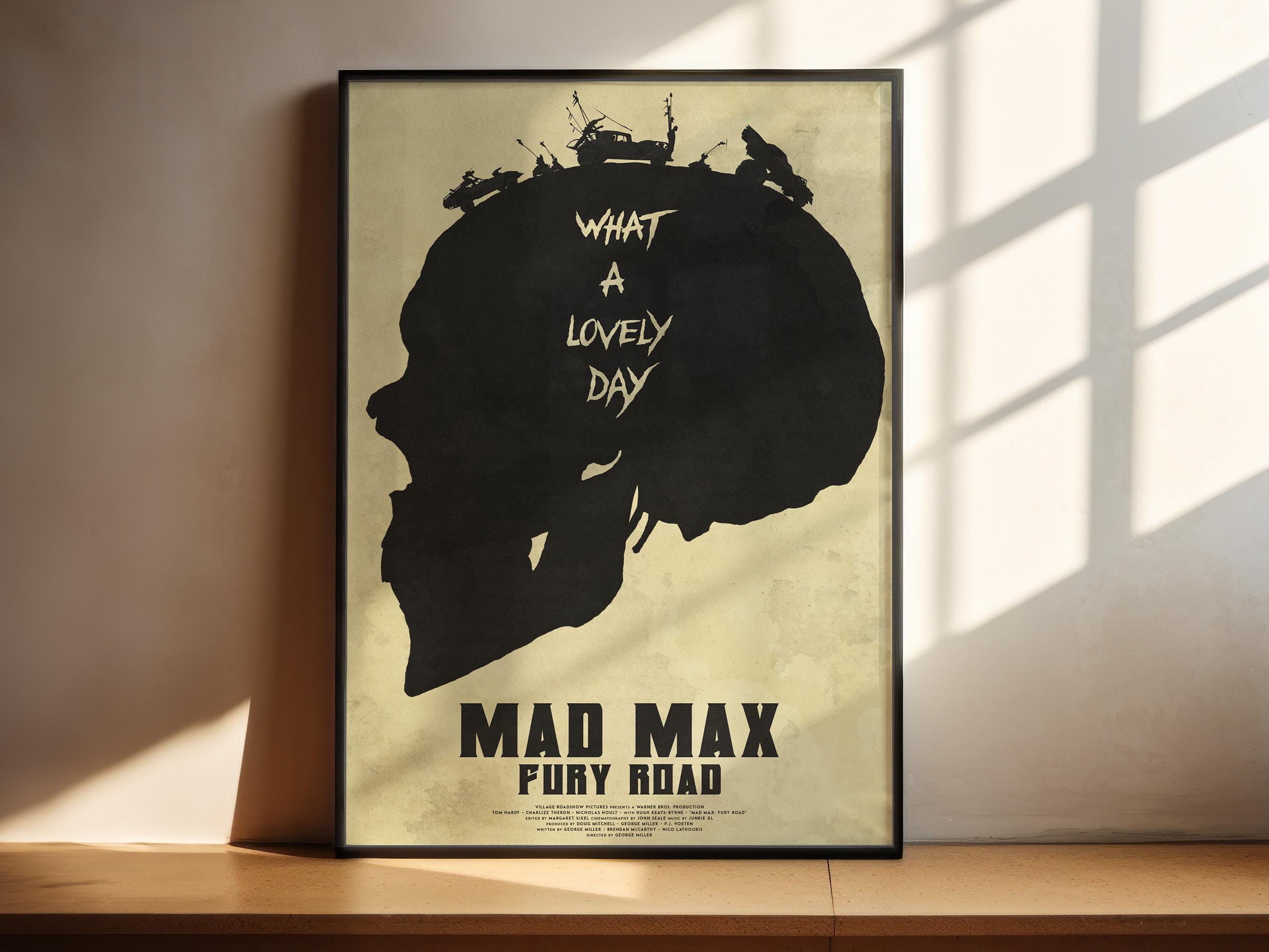 Mad Max Fury Road Movie Poster - Post Apocalyptic Action Print, George Miller Cult Film Decor, Saga Fan Gift