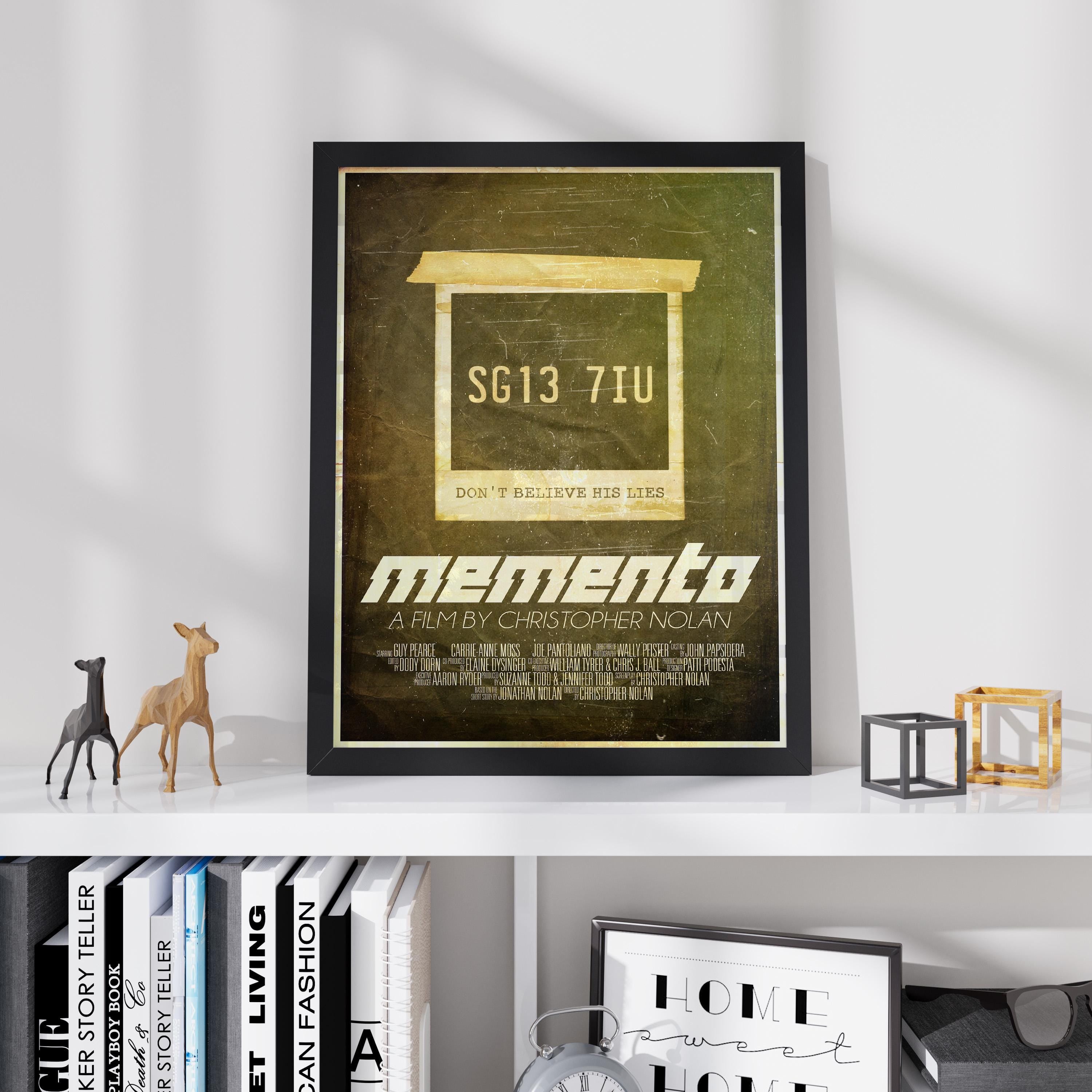 Memento Movie Thriller Poster - Christopher Nolan Puzzle Print, Indie Cinema Decor, Suspense Fan Gift Idea