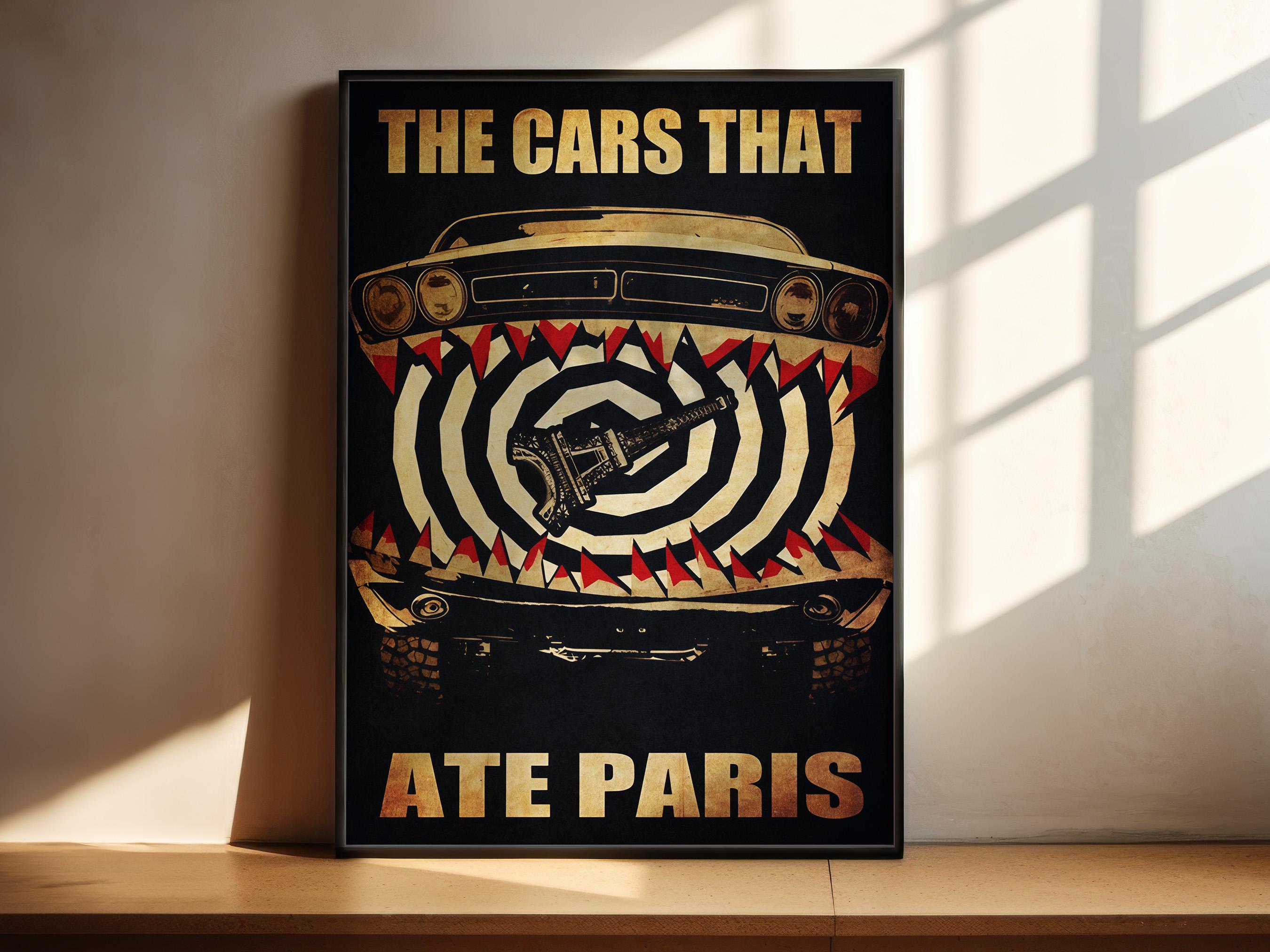 The Cars That Ate Paris Movie Poster - Peter Weir Cult Film Print, Ozploitation Decor, Australian Cinema Gift