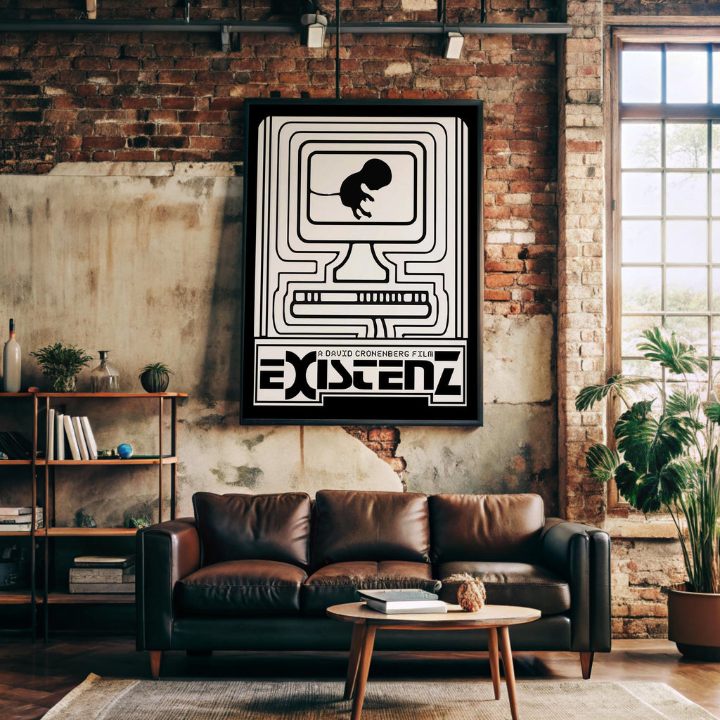 eXistenZ Cult Movie Poster - Cronenberg Body Horror Print, 90s Sci-Fi Decor, Cinema Fan Gift Idea