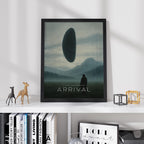 Arrival Sci-Fi Movie Poster - Denis Villeneuve Art Print, Intelligent Cinema Decor, Sci-Fi Gift Idea