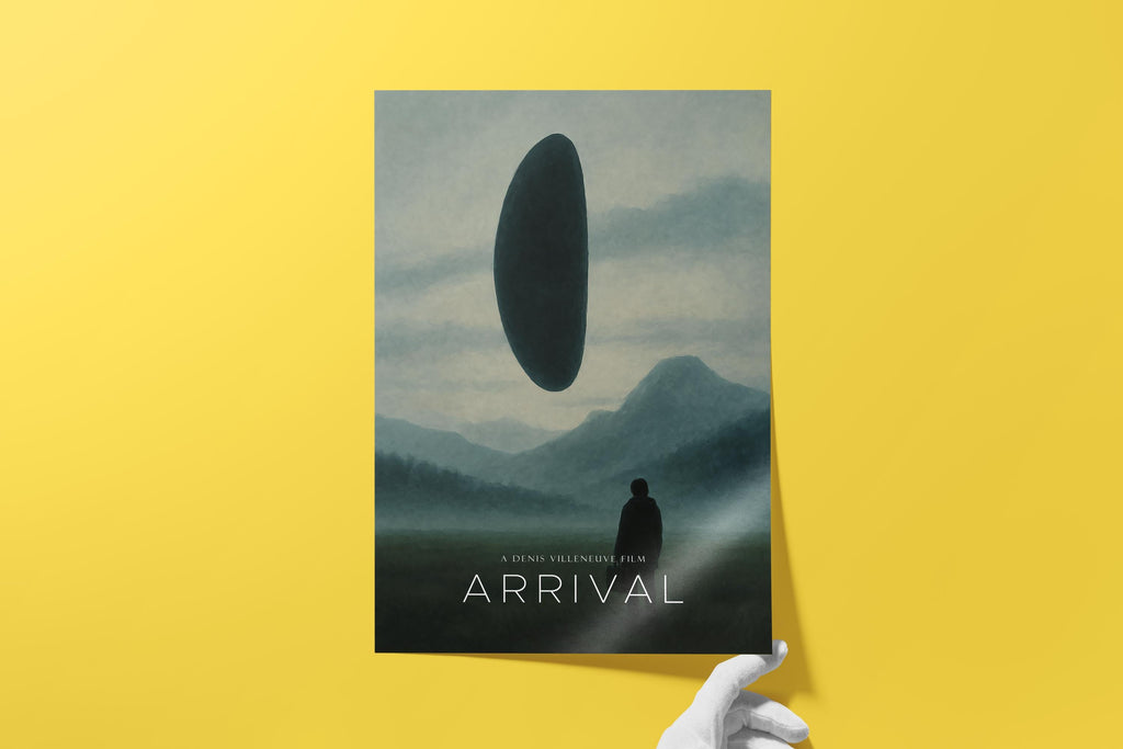 Arrival Sci-Fi Movie Poster - Denis Villeneuve Art Print, Intelligent Cinema Decor, Sci-Fi Gift Idea