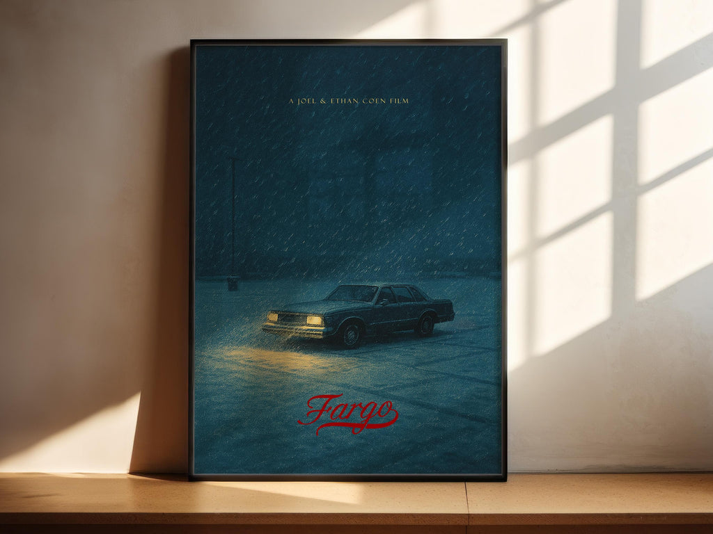 Fargo Coen Brothers Cult Movie Poster - Black Comedy Thriller Print, 90s Cinema Decor, Fan Gift Idea