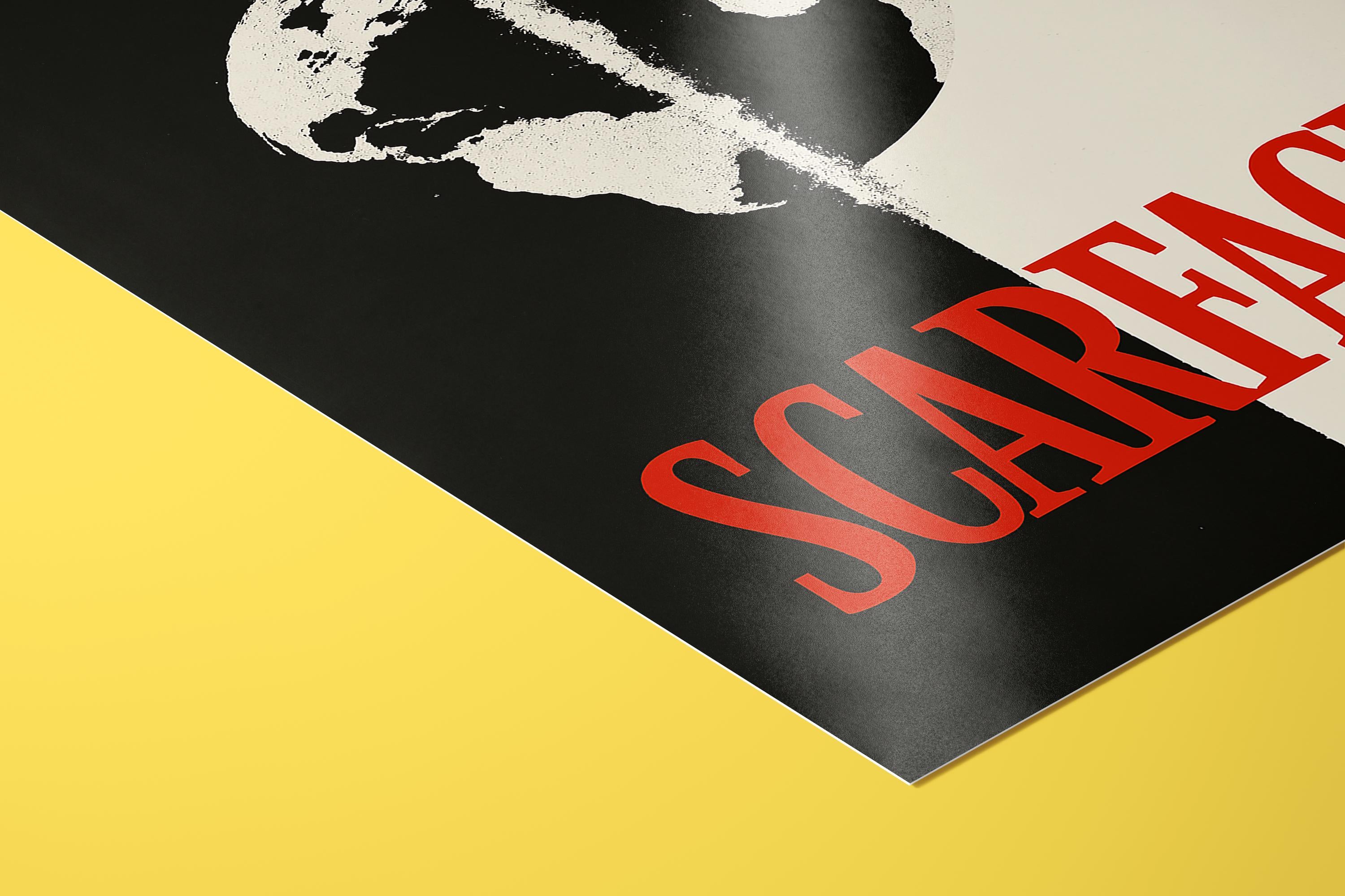 Scarface Minimalist Poster - The World is Yours Design Print, Gangster Movie Decor, 80s Fan Gift