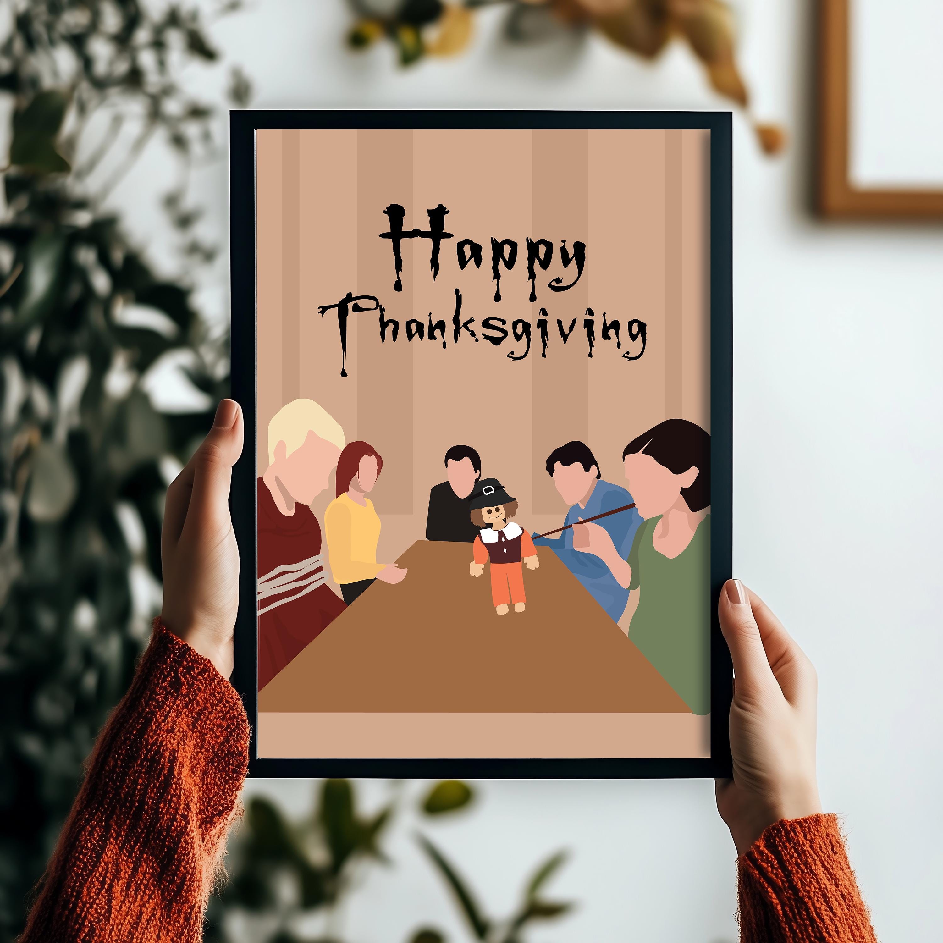 Buffy the Vampire Slayer Thanksgiving Poster - "Pangs" Episode Print, Cult 90s TV Show Decor, Horror Fan Gift