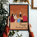 Gilmore Girls Thanksgiving Poster - Lorelai and Rory Print, Stars Hollow Autumn Decor, Fan Gift Idea