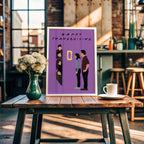 Friends Thanksgiving TV Show Poster - Cult Sitcom Art Print, Purple Door Decor, 90s Comedy Fan Gift