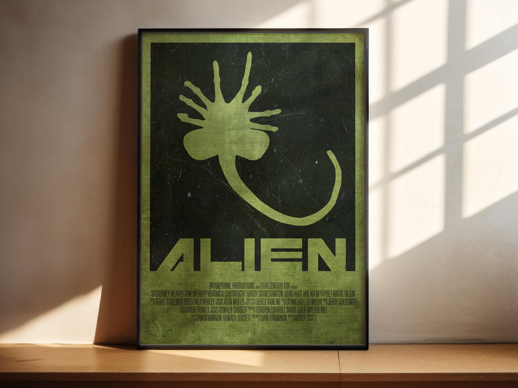 Alien Sci-Fi Movie Poster - Space Horror Print, Ridley Scott Decor, Xenomorph Fan Gift