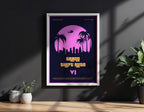 GTA 6 Poster - Grand Theft Auto Art Print, Open World Game Decor, Action Gaming Poster, Gift for Gamer Setup