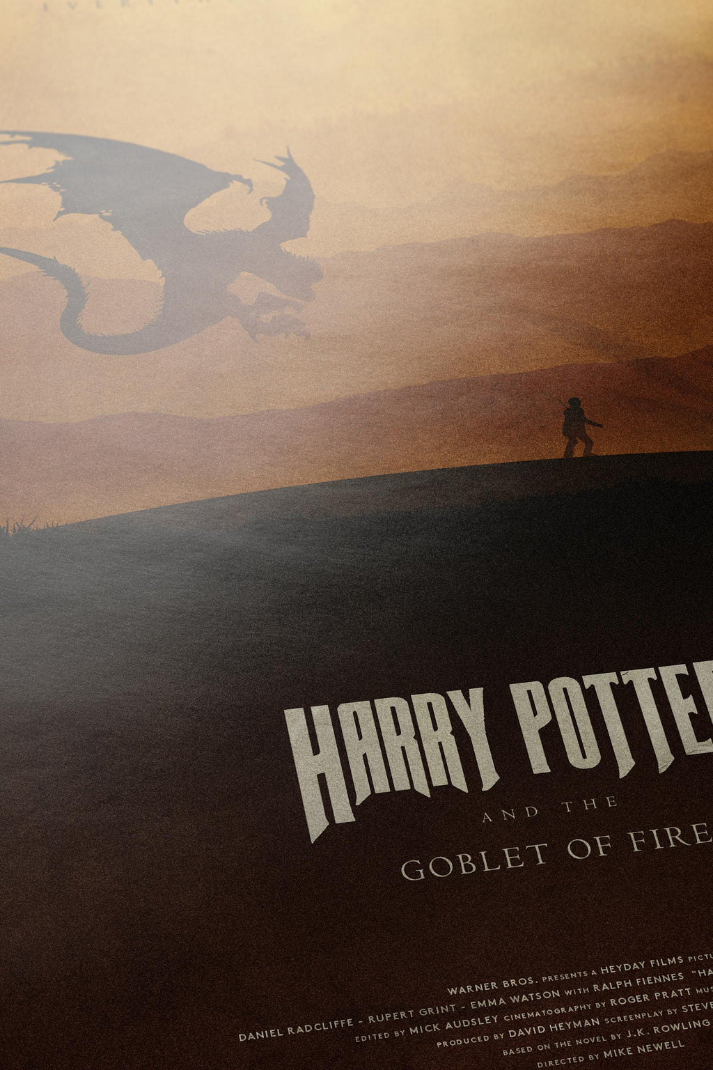 Harry Potter and the Goblet of Fire Poster - Triwizard Tournament Print, Dragon Decor, Magic Fan Gift