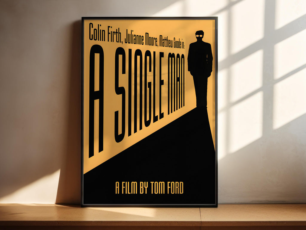 A Single Man Movie Poster - Tom Ford Print, Stylish Drama Decor, 60s Style Cinema Gift