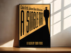 A Single Man Movie Poster - Tom Ford Print, Stylish Drama Decor, 60s Style Cinema Gift