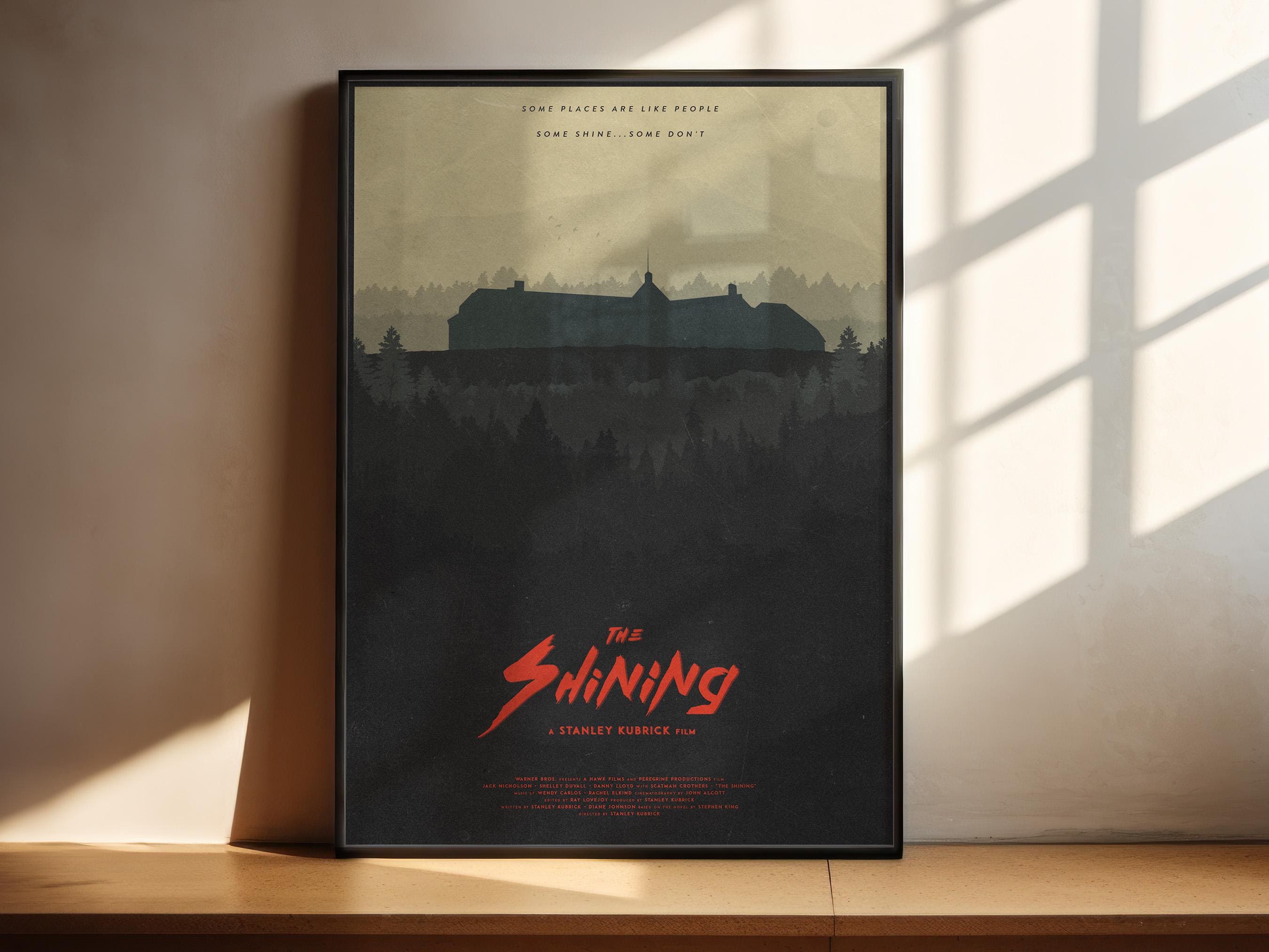 The Shining Horror Movie Poster - Stanley Kubrick Masterpiece Print, Overlook Hotel Decor, Cult Cinema Gift
